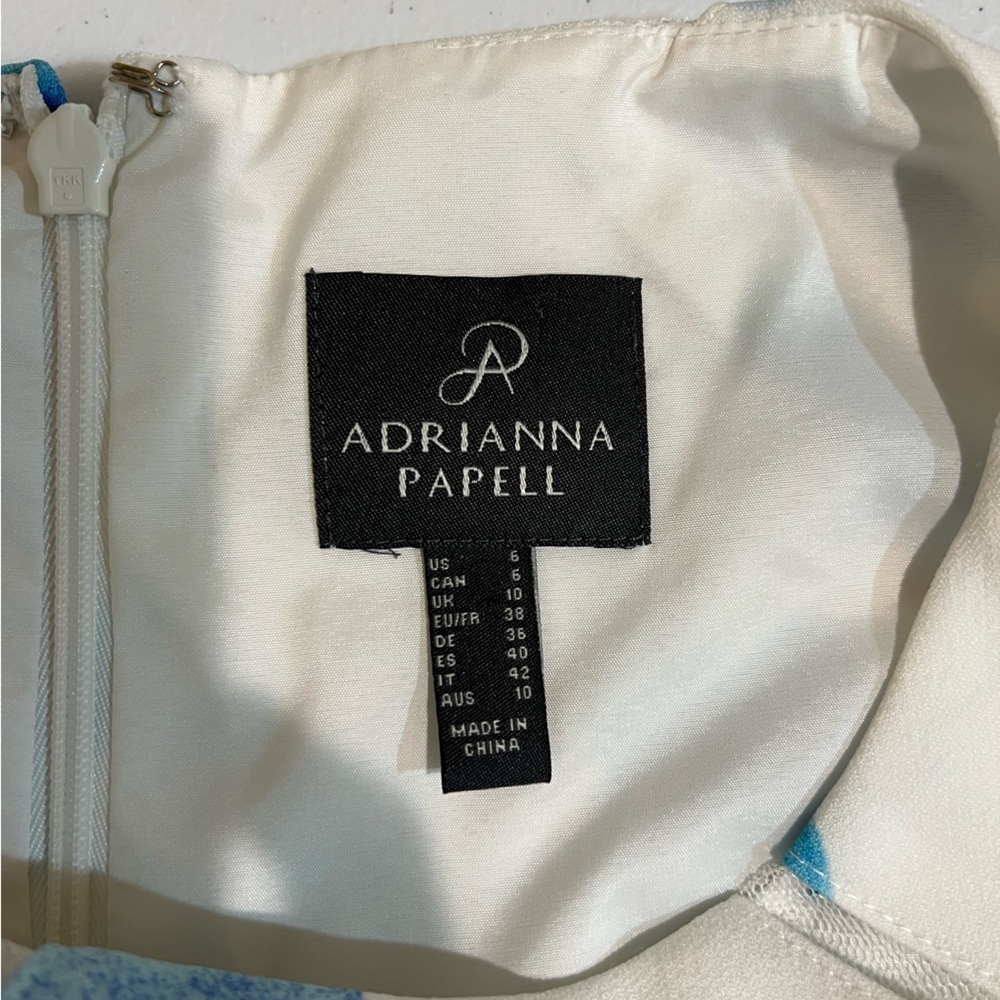 Adrianna‎ Papell Women's Fit and Flare Splice Dress US 6 - Picture 3 of 7